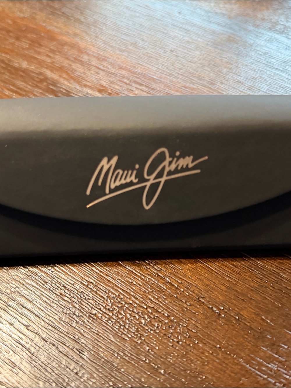 Maui Jim Black Men's Sunglasses Case with Silver Logo